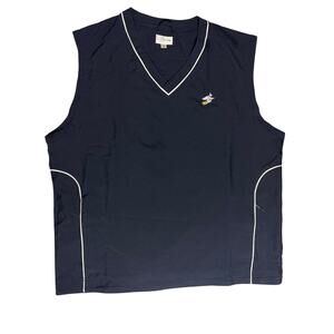 Cutter & Buck CB WindTec Blue Golf Vest - Men's Size XL with Flying Witch Logo
